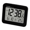 MAG Alarm Clock Table Clock Small Small Digital Radio Clock Thermometer Calendar Electronic Sound Alarm Snooze Light Black Farman T-776 BK-Z Noah