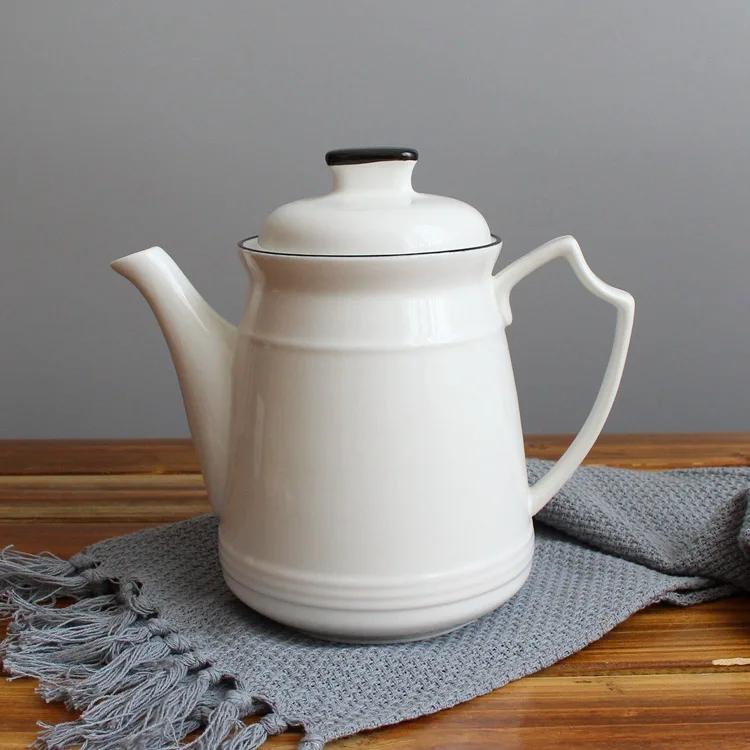 British Style Delicate Bone China Coffee Cup Set, European Vintage Tea Cup, Tea Kettle, Coffee Teapot And Tea Cup And Saucer Set