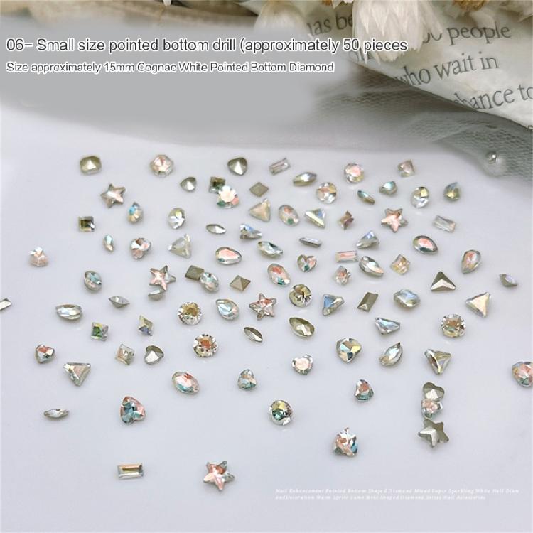 Nail Decoration Art Jewelry Glass Crystal Pendant Manicure Glitter Diamond Tips