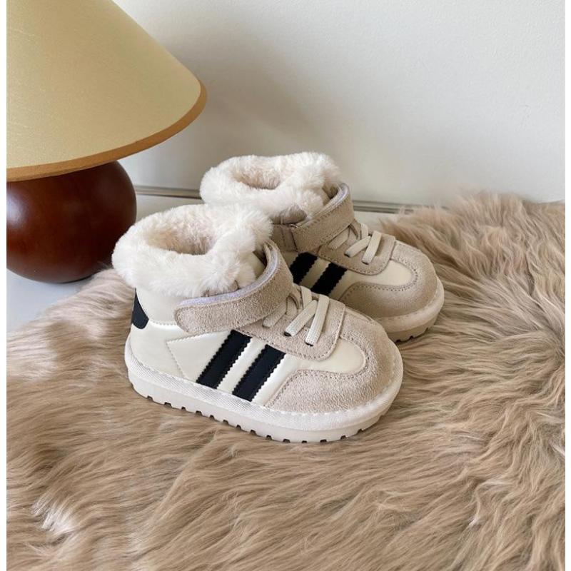 Ghete Scurte pentru Bebeluși pentru Copii Iarnă Plus Catifea Pantofi Groși din Bumbac pentru a Menține Caldura Pantofi de Zăpadă Anti-lovire pentru Copii Băieți