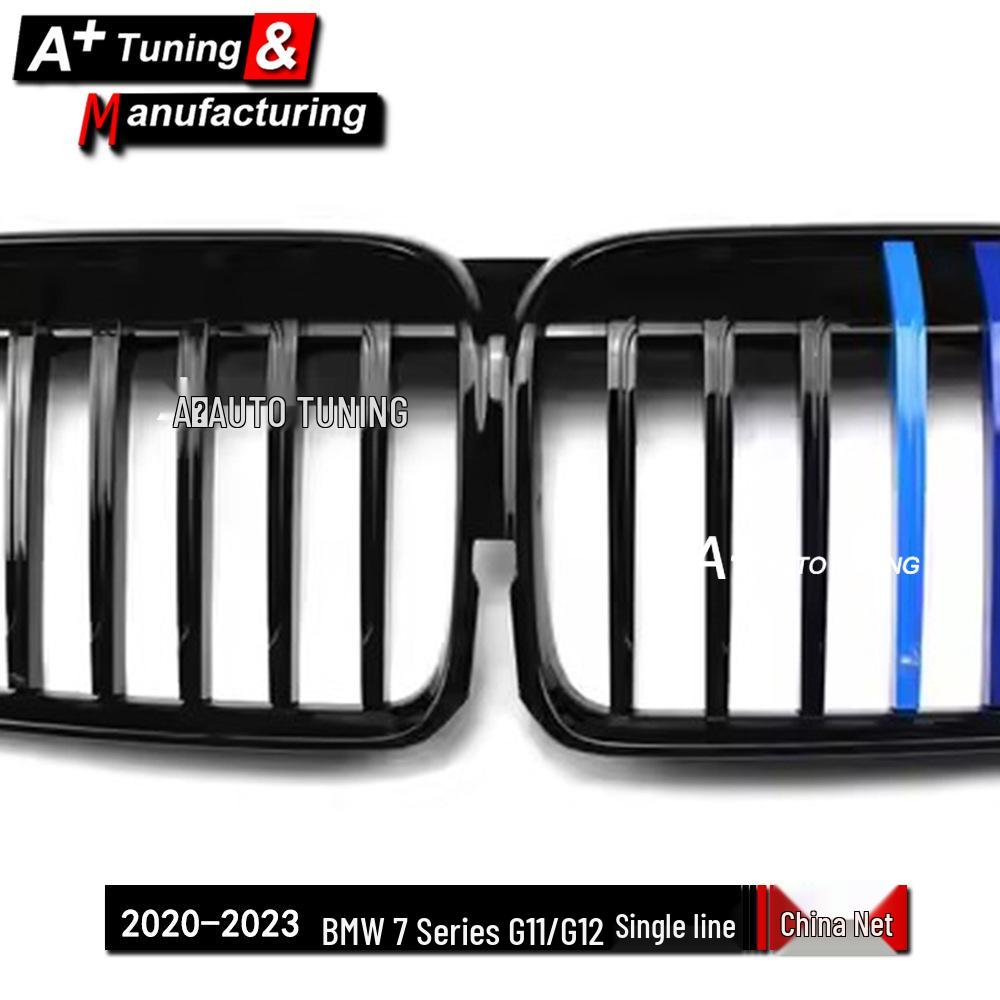 Enhanced Tri-Color Grille for BMW 7 Series G11/G12 2020-2023 - Single Line Design