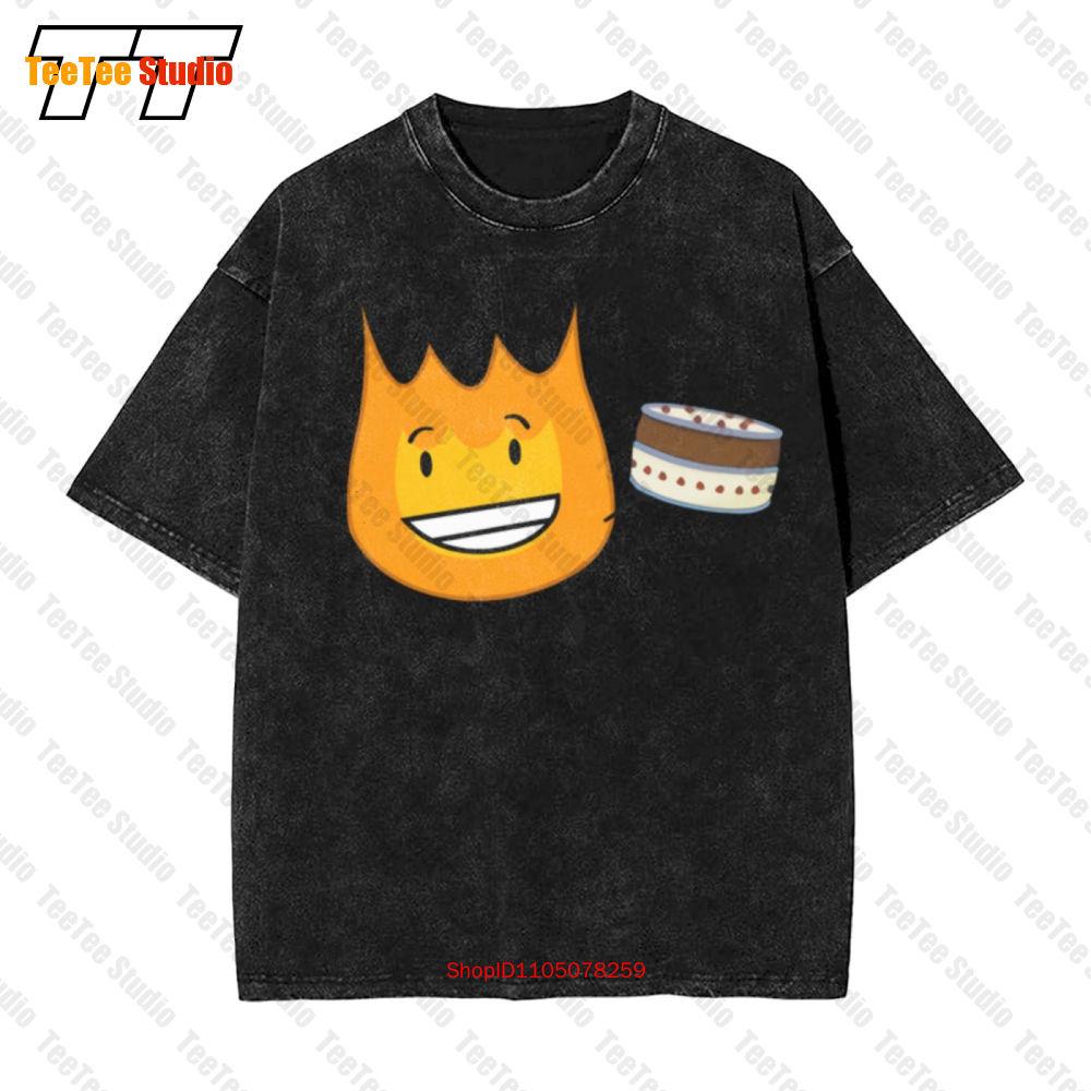 Bfdi Battle For Dream Island Fiery Cake Vintage Oversized TShirt OY S