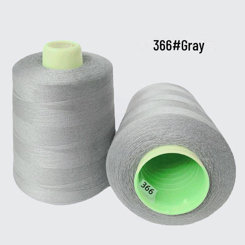 High-Speed 8000-Yard Black & White Sewing Thread - 402 Flat Pagoda Thread for Clothing