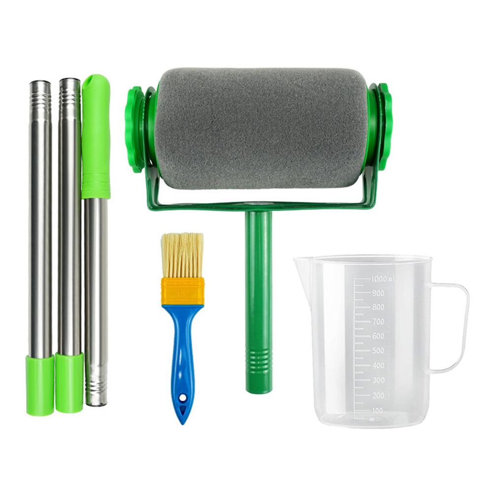 

Набор сменных валиков для краски, эффективный набор валиков, кисти для покраски стен, декорирование, ручка для кисти для покраски своими руками