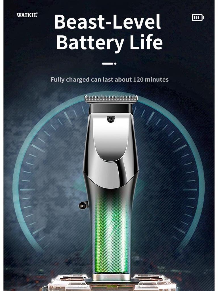 Rechargeable Multi-Function LCD Display Electric Hair Clippers & Razor