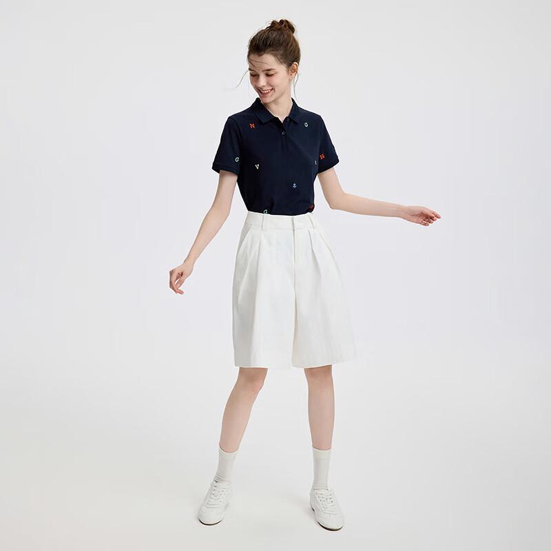 Navigare Women's Embroidered Sailboat Short-Sleeve Polo T-Shirt