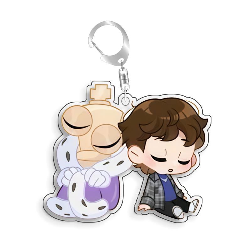 For The Amazing Digital Circus Ragatha Kaufmo Gangle Pomni Acrylic Selfmade Cute Cartoon Anime Keychain Pendant Toy Gift 5cm