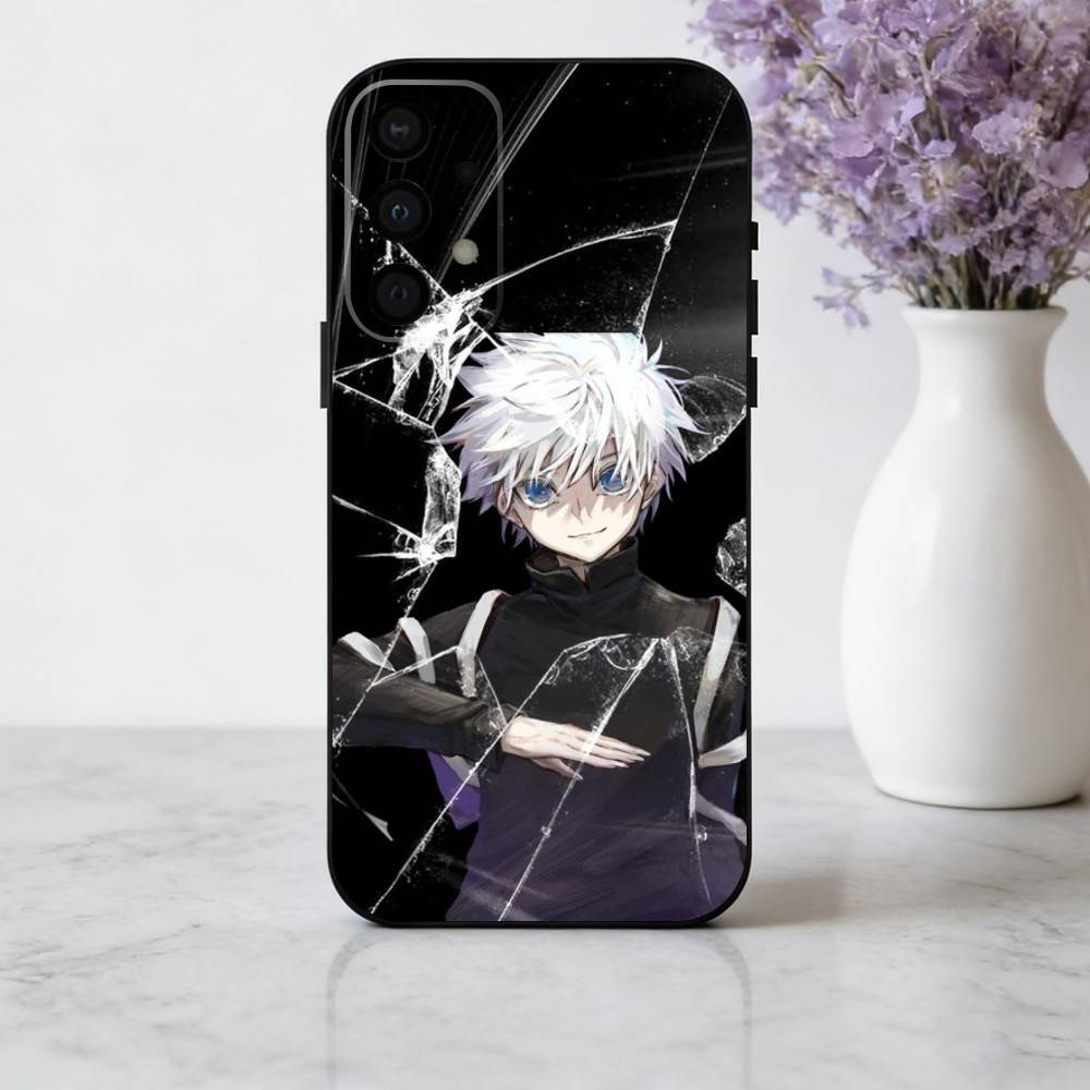 K-Killua Z-Zoldyck H-Hunter X Hunter Phone Case For Samsung Galaxy A73,A72,A71,A70,A53,A52,A51,Soft Silicone Black Cover