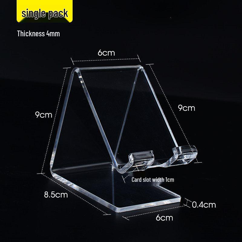 Transparent Acrylic Anti-Slip Mobile Phone Stand Holder for Browsing