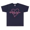 Alternative Rock Band Hole Pink Heart and Arrow Graphic Print T-shirt Courtney Love T-shirts Men Women Gothic Oversized T Shirts