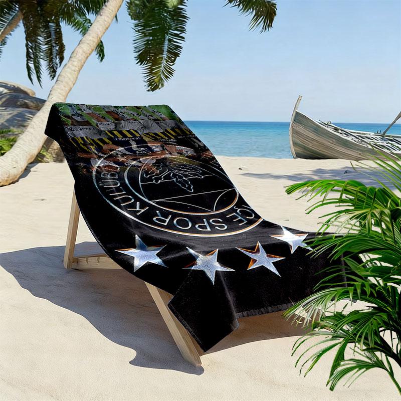 Fenerbahce Spieler Print Strandtuch, Großes Weiches Schnelltrocknendes Handtuch für Strand Camping Schwimmen