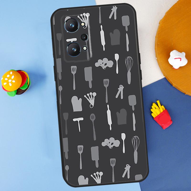Baking Utensils For Realme C55 C67 C61 C75 C53 C51 C21Y C25S GT 6 6T 5 GT7 Pro 10 11 12 13 14 Pro Plus Case