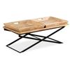 VidaXL Table basse Bois de manguier massif 110 x 55 x 42 cm