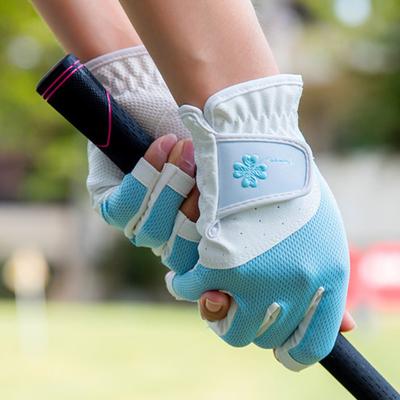 1 Pair Golf Gloves Anti-slip Silicone Sweat-absorbing Breathable Touch Screen Men Women Left