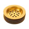 10pz Vassoio Bruciatore di Incenso Inserto Tazza in Ferro Perforato Tono Oro Per Resina Oud Bakhoor Supporto Disco Carbone Schermo Incensiere - 7