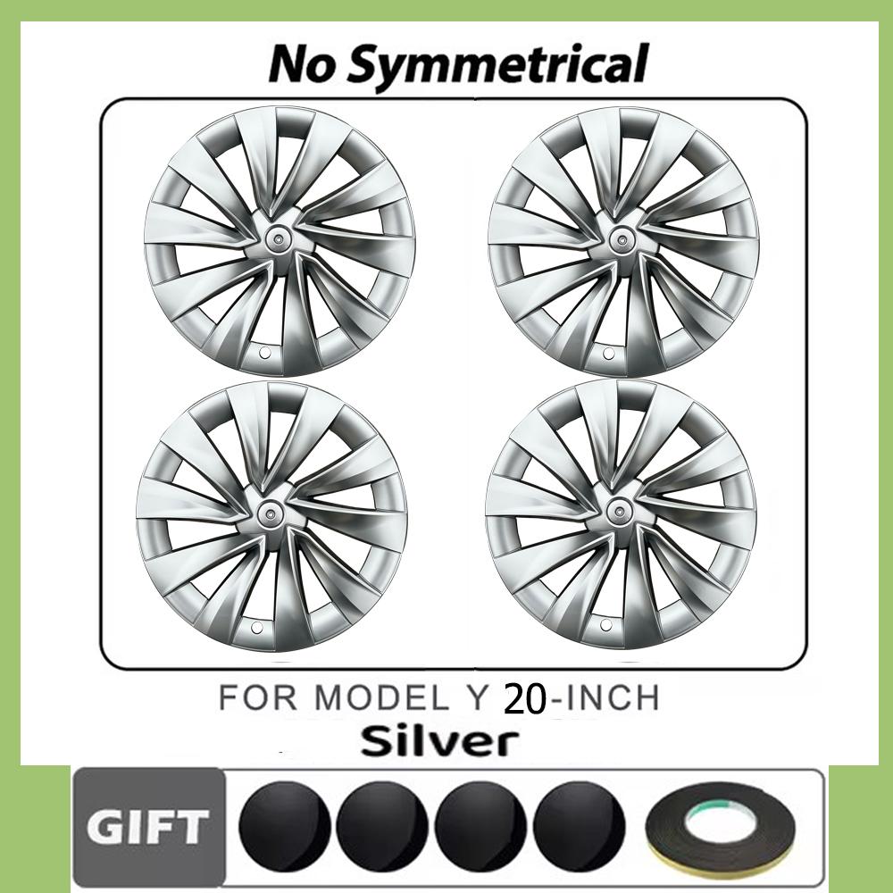 Wheel Covers for 4pcs Model Y Juniper 2025 Wheel Cover 20 Inch Wheel Trim Covers Tesla Accessories Wheel Rim Protector Cover