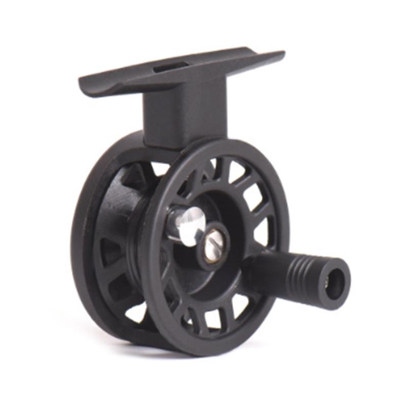 

Powerful Winter Fishing Reel Replacement Plastic Left Hand Ice Fishing Rattles Reel Speed Ratio 1:1 Enduring