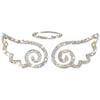 Angel Wing Bling Rhinestone Sticker Decals Universal for DIY Crafts Laptop Gifts Furniture Car Clothing Decorations