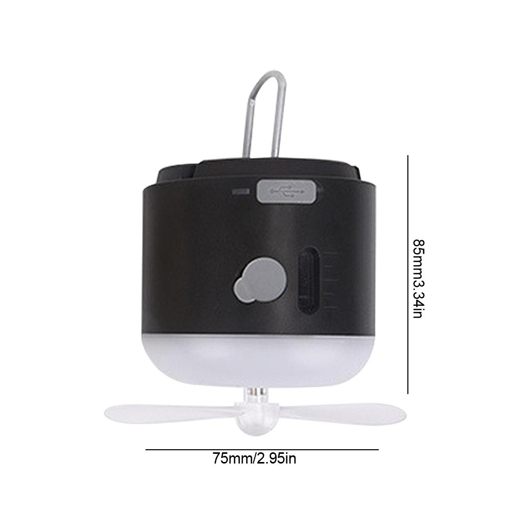 

Вентилятор для палатки, перезаряжаемый настольный вентилятор с легким внешним аккумулятором, вентилятор для палатки, охладитель, вентилятор для внутреннего и наружного кемпинга, походов, автомобиля, аварийная ситуация Black