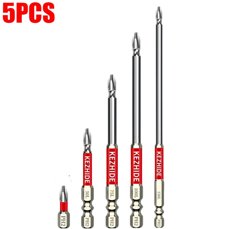 Impact Screwdriver Bits Anti-Slip Cross Head Magnetic Driver Drill Bit Hexagonal Shank High Hardness Electric Drills Screwdriver