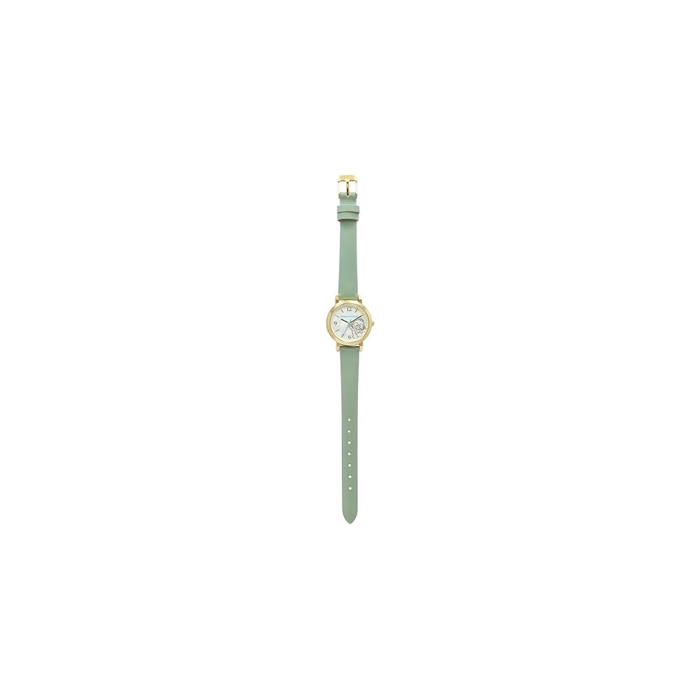 Fieldwork Analog Watch Sanrio Hangyodon Mint Color Simple Design 12mm Leather Strap Women s Watch