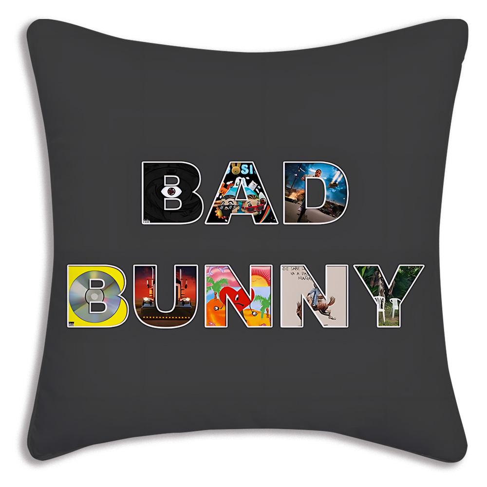 Fashion B-Bads B-Bunnys Art Pillow Covers Cartoon Sofa Decorative Home Double-sided Printing Short Plush Cute Cushion Cover
