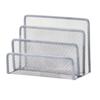 Three-layer Office Supplies Storage Rack Multifunctional Metal Mesh Desk Organizer with Pen Holder Save Space Notebook Stand