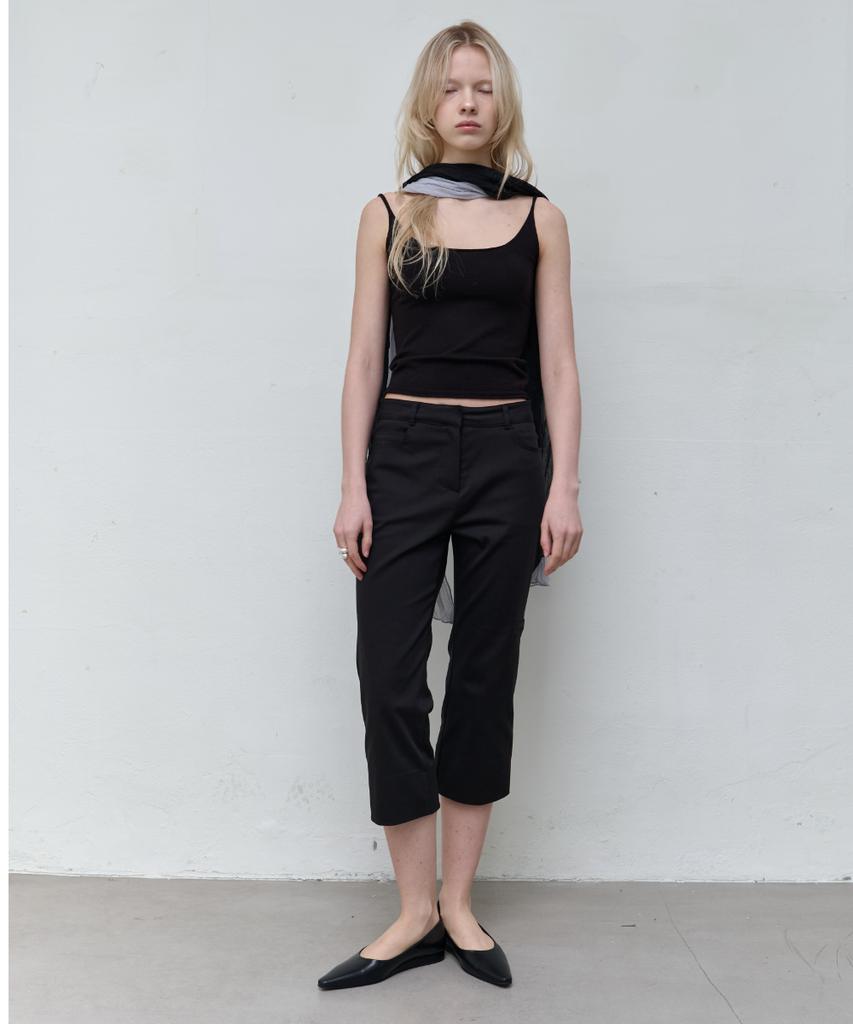 Seolan Side Detail Half Pants_Black