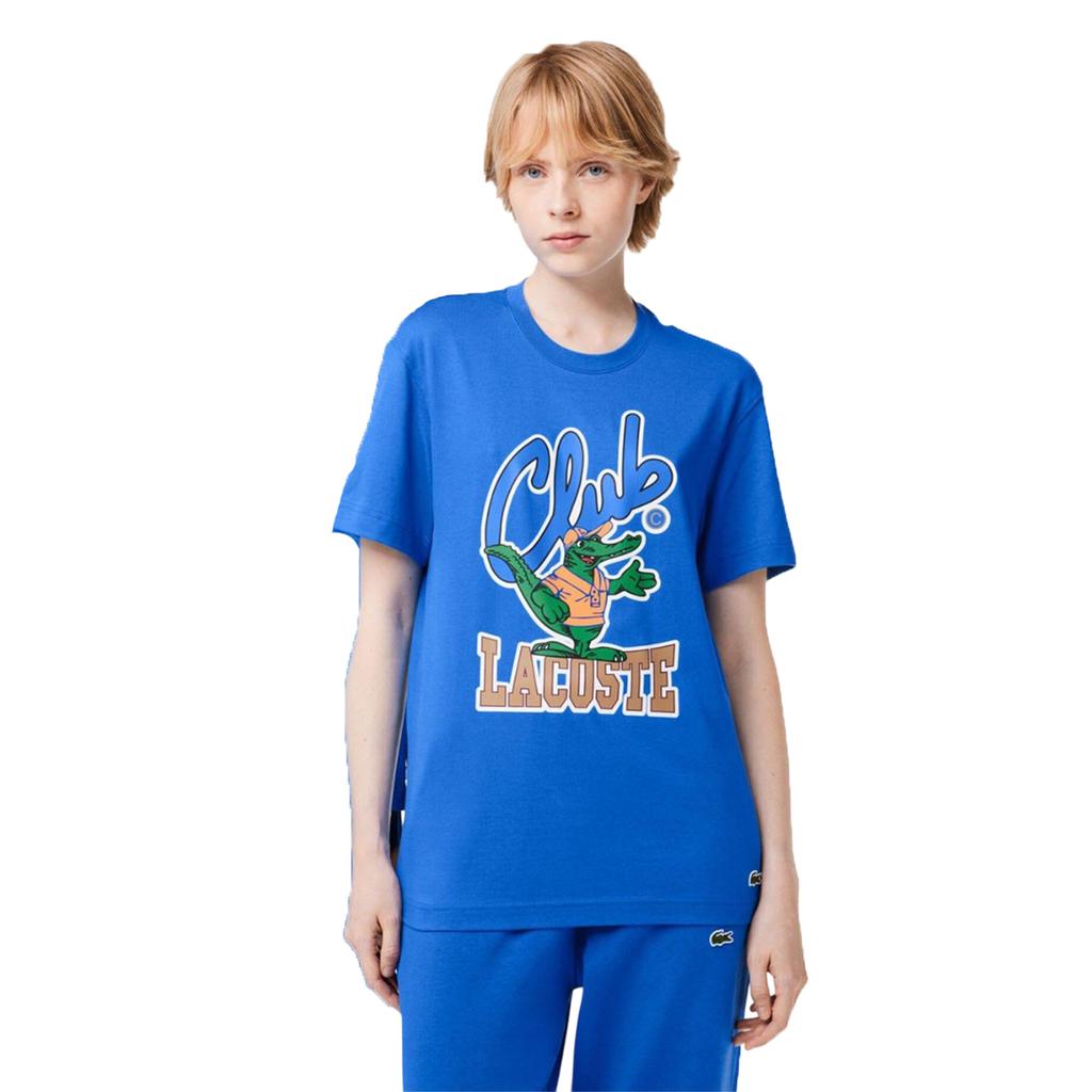 Lacoste Unisex Koszulka z podpisem dla dorosłych, luźny krój