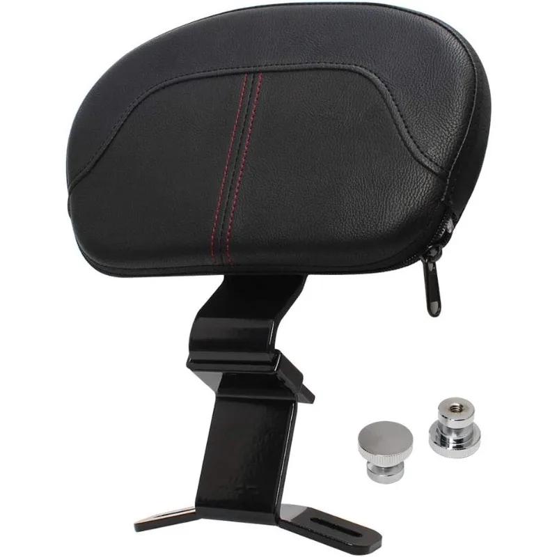 Leather Motorcycle Backrest Cushion Seat Back Rest Driver Rider for Harley Touring CVO Electra Road Street Glide Road King 09 22