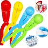 Snowball Maker Clip For Kids Adult Heart Snowflake Duck Shape Clip Tongs for Outdoor Sand Snow Ball Mold Toys Fight Sports Toys