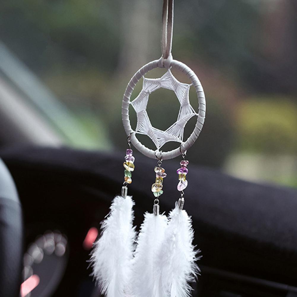Vintage Feather Dreamcatcher Car Hanging Accessories Car Home Wedding Decoration Ornament