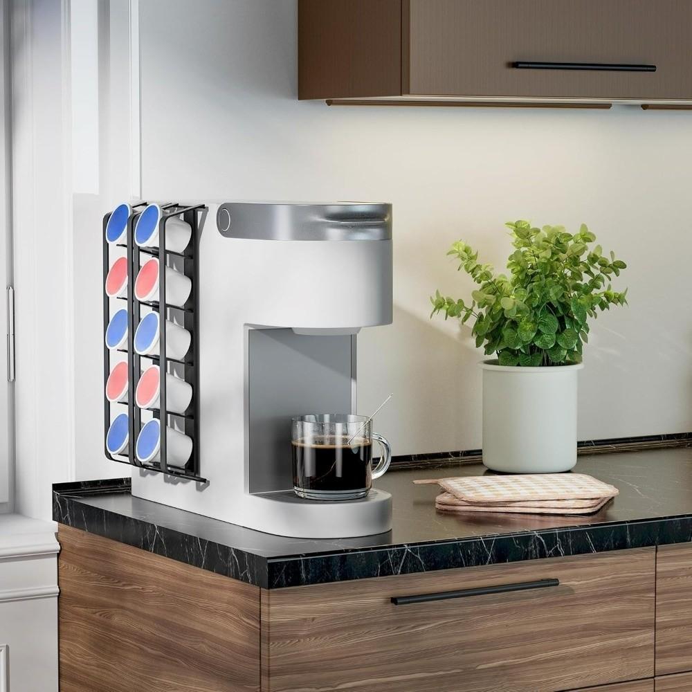 Punch-free Design Coffee Capsule Rack Slide Rail Wall-mounted Rack  Home Coffee Station