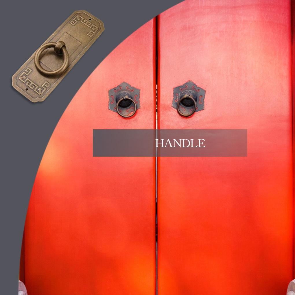 Brass Cabinet Handle Single Hole Chinese Style Indoor Home Bedroom Drawer Wardrobe Door Closet Pull Knob Furniture Hardware