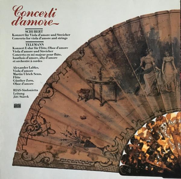 

LP Record SCHUBERT TELEMANN RIAS SINFONIE Concerti Damore VMS2089E SCHWANN MUSICA 1989 Europe Classical Used