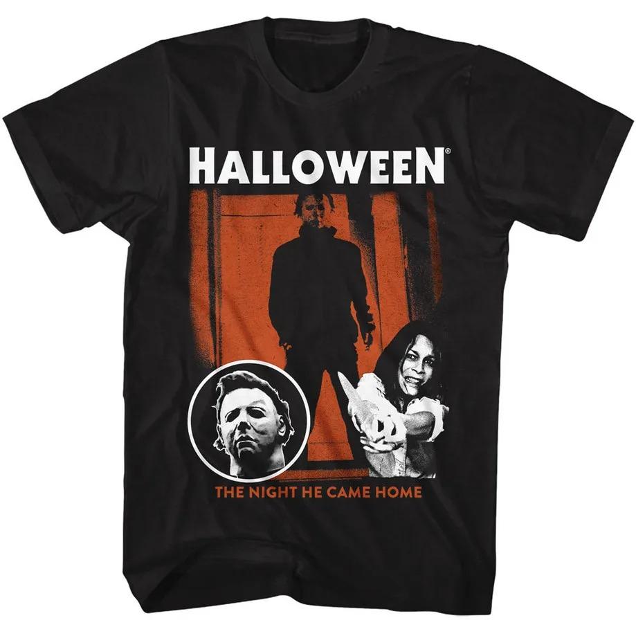 Halloween Michael Myers Horror Movie Print Cotton Short Sleeve TShirt Unisex Women Summer Vintage Streetwear Casual Tee Tops