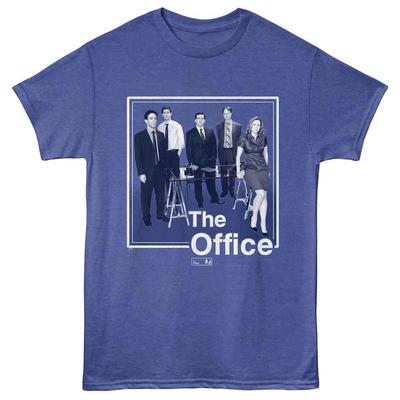 The Office - Cast - Front Print  Short Sleeve Children's T-shirt - Royal Heather