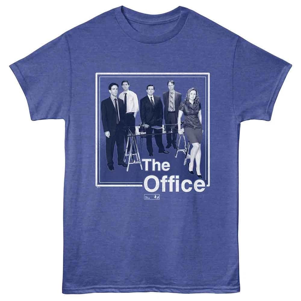 The Office - Cast - Front Print Short Sleeve Children's T-shirt - Royal Heather
