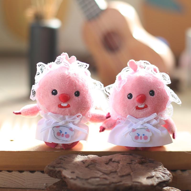 Loopy Cute Plush Keychain Children Backpack Decoration Accessories Dolls Gifts