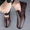 Pánské mokasíny z pravé kůže, ručně vyráběné kožené boty, ležérní boty pro řízení, nazouvací boty, luxusní pohodlné mokasíny