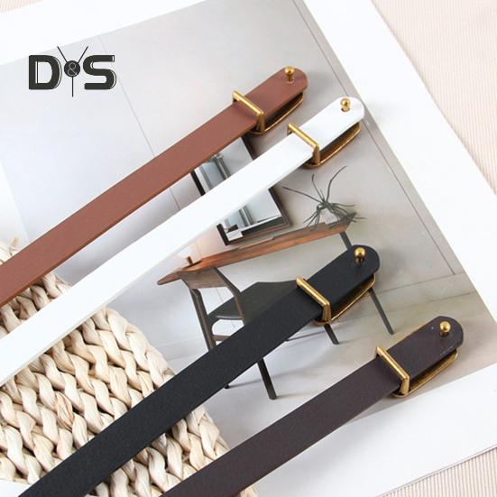 Imitation Leather Women Belt Adjustable Length Retro Style Waist Belt Decorative Jeans Belt Casual Office Parties Wear