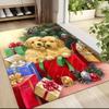Christmas Puppies Presents Carpet Rug Soft Washable Anti Slip Home Living Room Sofa Mats Personalized Christmas Rug