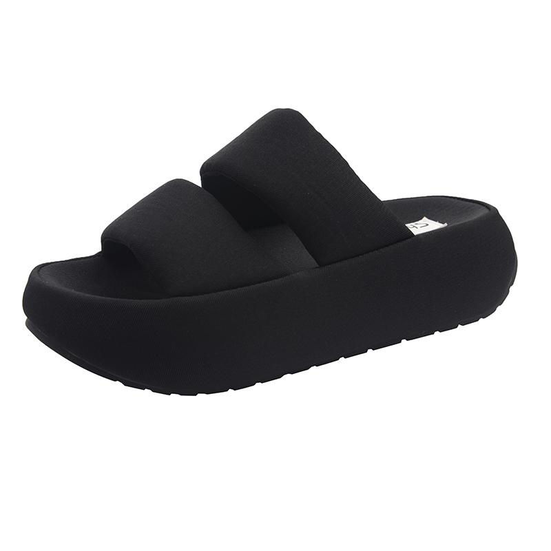 Damen Sandalen mit dickem Absatz Sommer Outdoor Bekleidung 2025 Neu Hohe Qualität Einfach Stilvoll Abriebfest Strand Sandalen