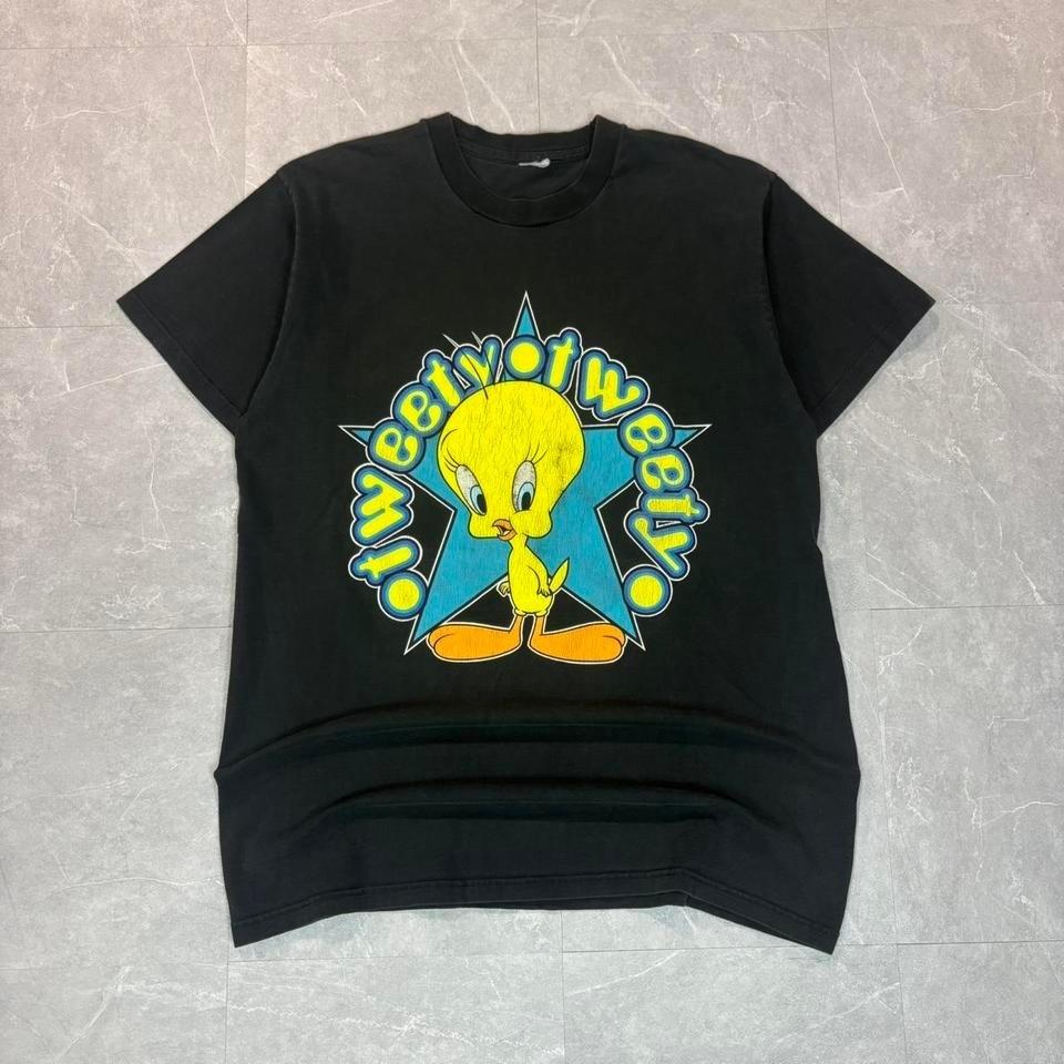 90 s Looney Tunes Tweety Bird black cotton tee #LooneyTunes Unisex T-Shirt XL