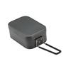 Aluminum Camping Lunch Box Bentos Container With Folding Handle Portable Bentos Box Pressure Relief Lunch Box Enduring