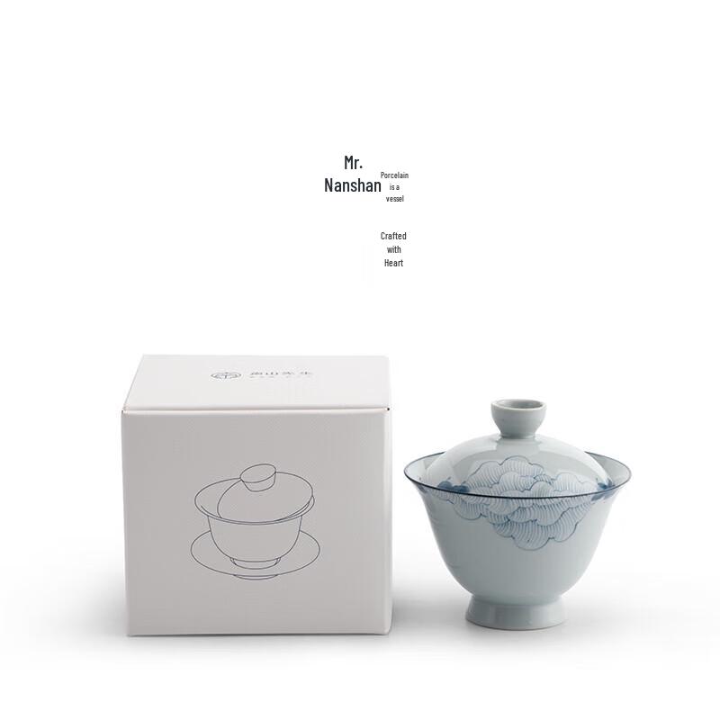 Nanshan Xiansheng Hand-painted Ceramic Gaiwan