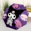 Kuromi,Cute Skulls Automatic Opening and Closing Folding Umbrella with 8 Rib Frame and Compact Travel Design,perfect for All Occasions | S
