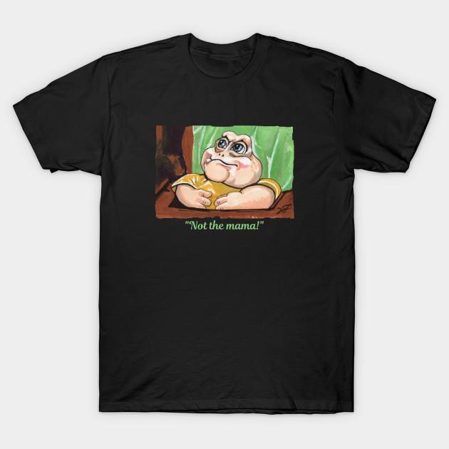 Men Black Print T-shirt Baby Sinclair Not The Mama! No-Cut Transfer Paper Print Cotton Tshirt 3XL чёрный