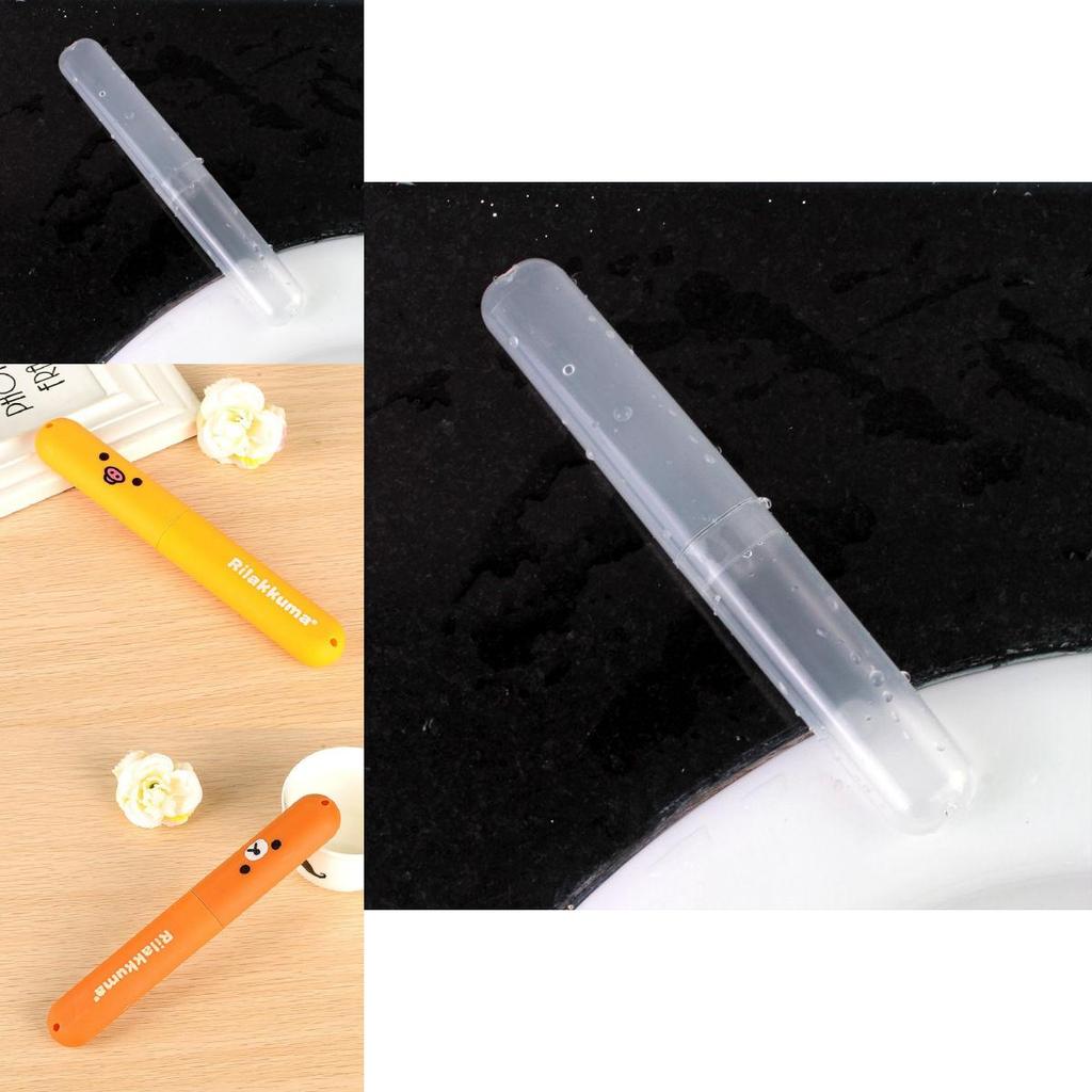 Colorful Portable Toothbrush Cover Holder With Cute Bear Design For Travel Protection