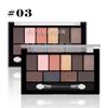 Palette ombretti dieci colori perlescente opaca finissimo shimmer toni della terra per principianti quotidiana nude palette trucco